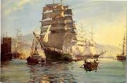unknow artist Seascape, boats, ships and warships. 32 Germany oil painting artist